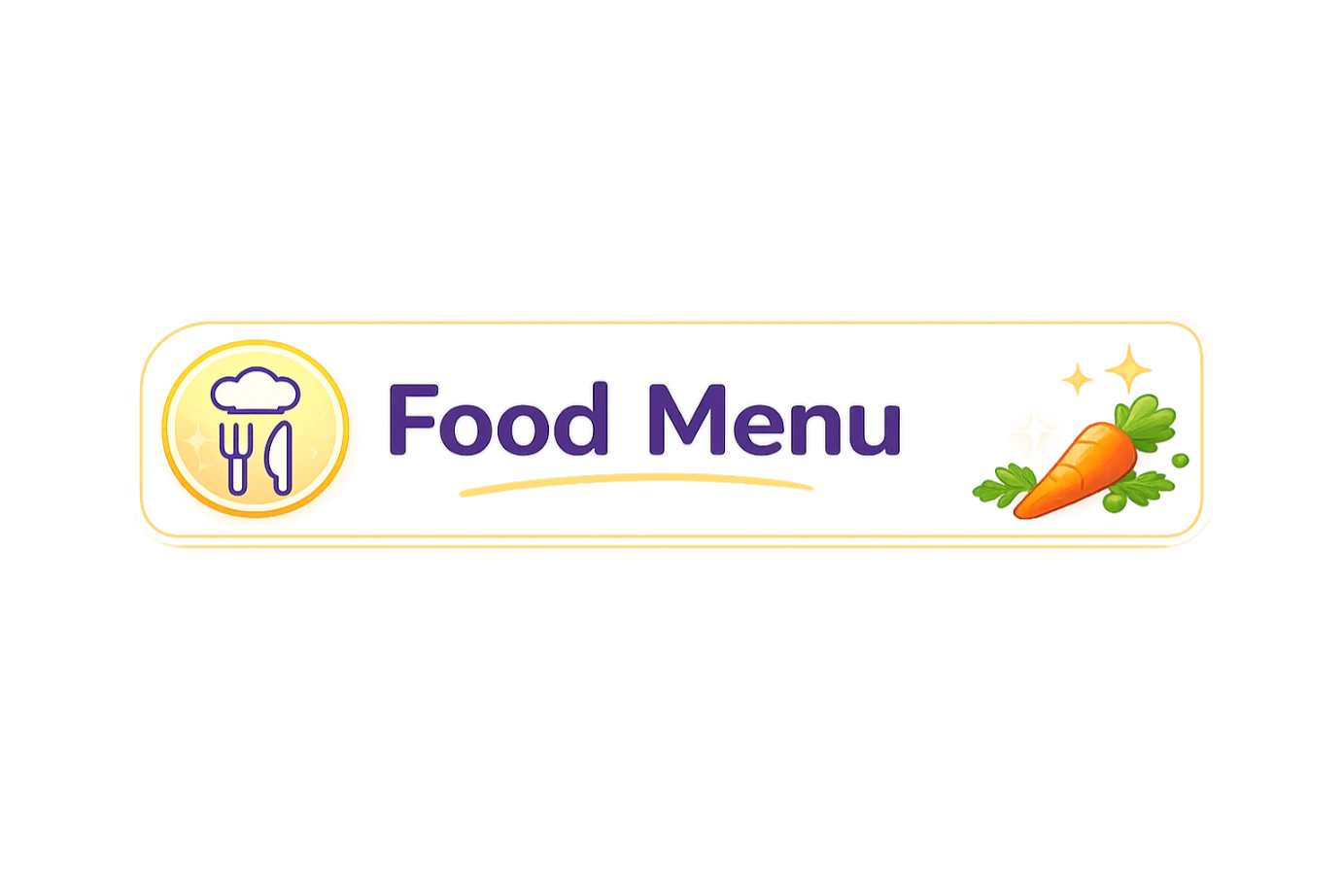 Food menu